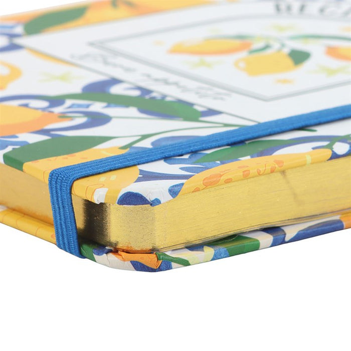 Italian Lemon Print A5 Recipe Journal 🇬🇧