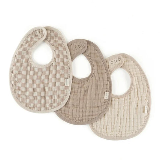 Itzy Bibs - Checkerboard 3 Pk