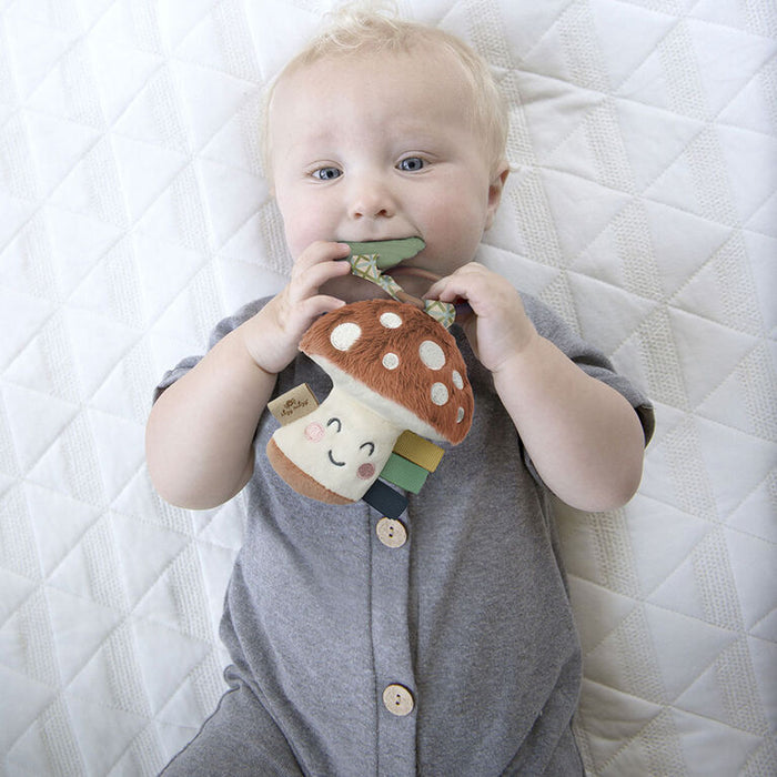 Itzy Pal - Brown Plush Mushroom w/ Teether