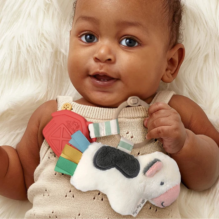 Itzy Ritzy Itzy Pal Plush & Teether - Carmen the Cow