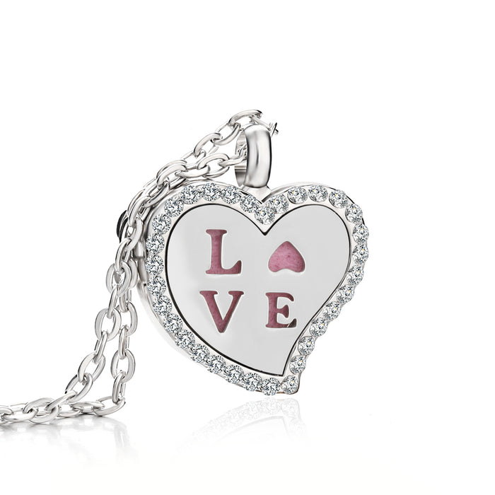 Jewelry Heart Fragrance Essential Oil Diffuser Necklace 🇨🇳