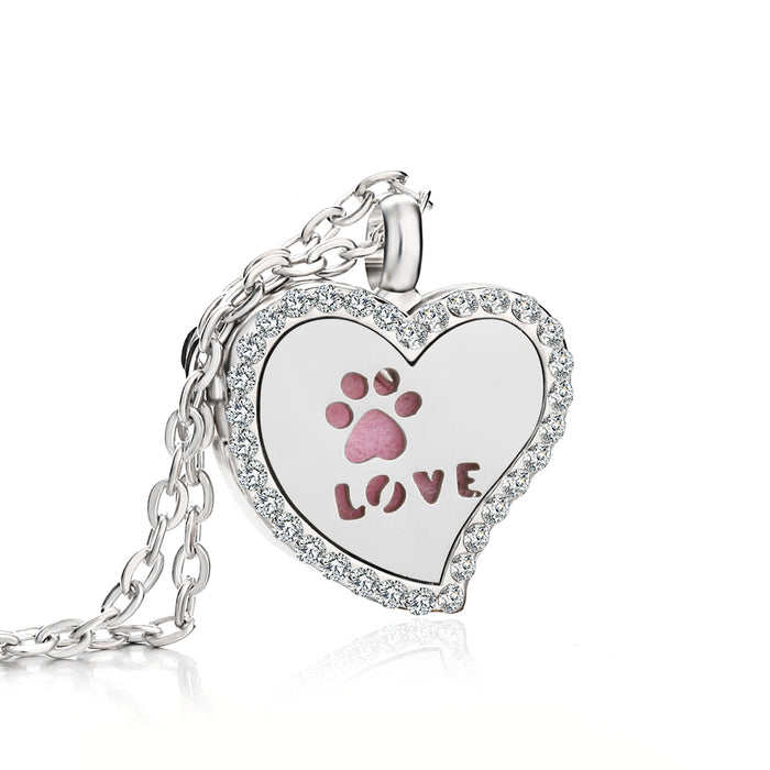 Jewelry Heart Fragrance Essential Oil Diffuser Necklace 🇨🇳