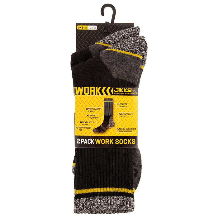 Jikks Men's Work Socks 2 Pack