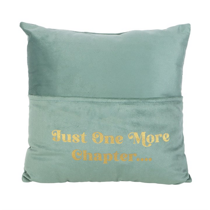 Just One More Chapter Cushion with Book Pocket 🇬🇧