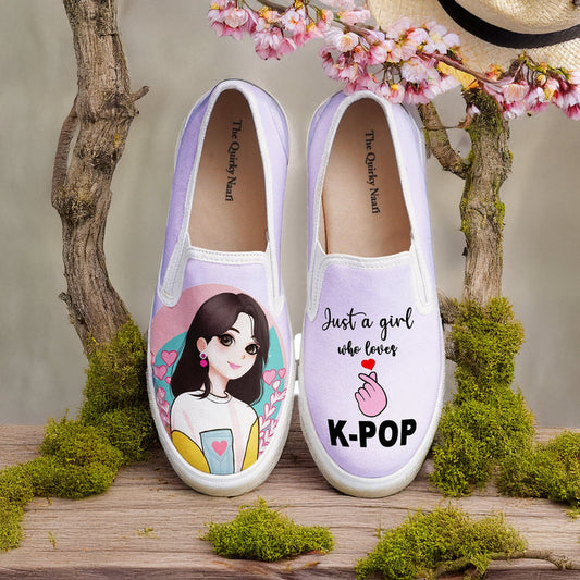 K - Pop Girl Slipons - The Quirky Naari