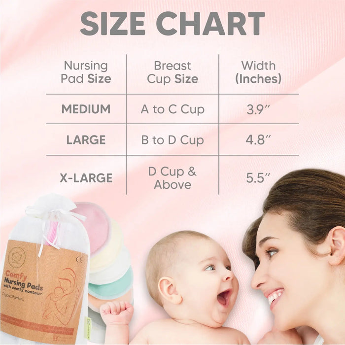 KeaBabies - Comfy Organic Nursing Pads  (Pastel)