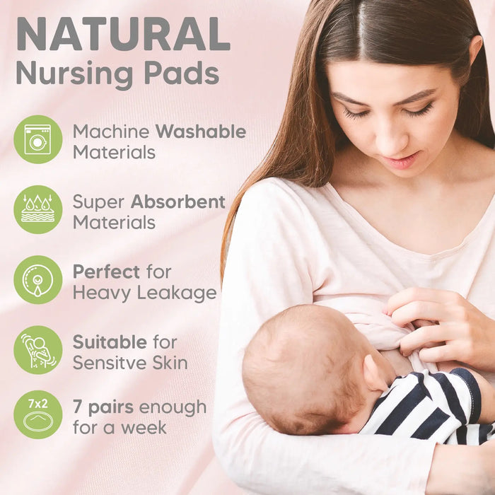 KeaBabies - Comfy Organic Nursing Pads  (Pastel)