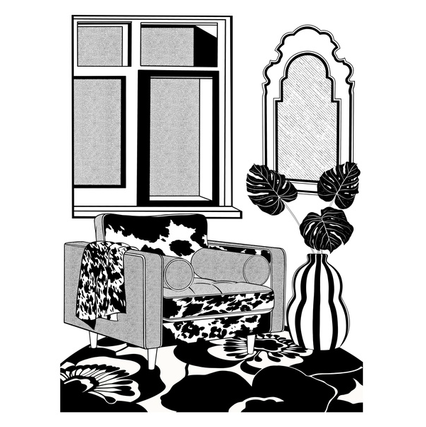 Kelly Martin: Shadowed Corners Print