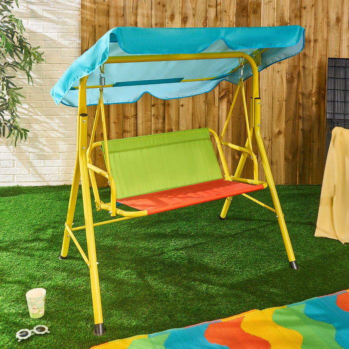 Kids Swing Bench with Canopy 🇬🇧