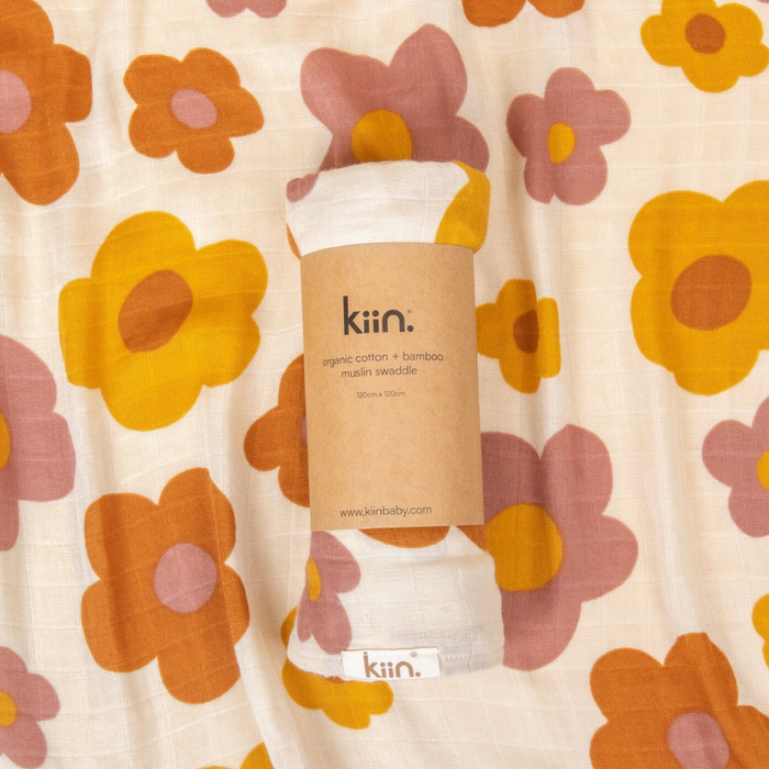 Go-For-Zero-Australia-Kiin-Baby-Australia-Organic-Swaddles-Bloom