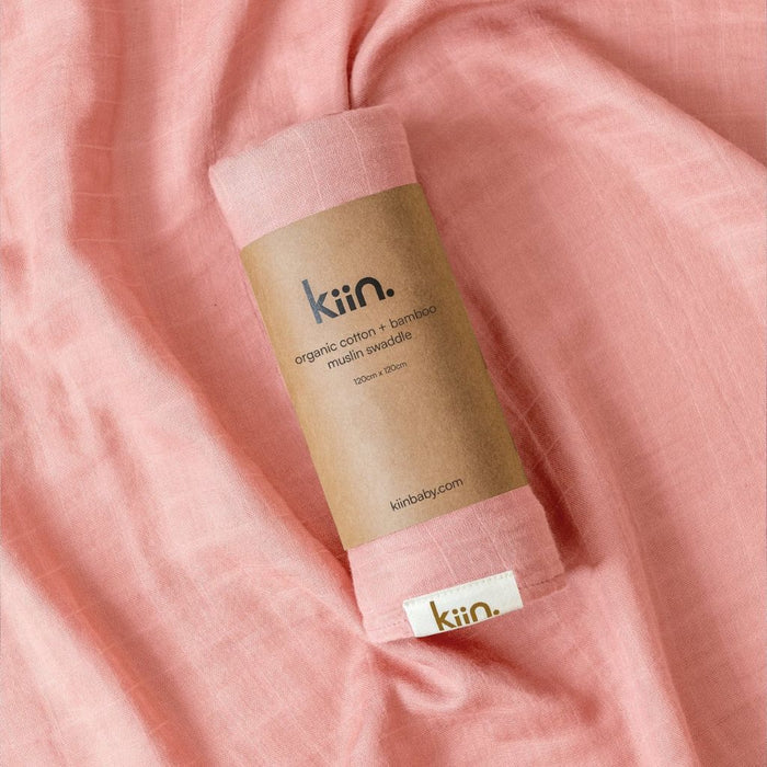 Go-For-Zero-Australia-Kiin-Baby-Australia-Organic-Swaddles-Pink