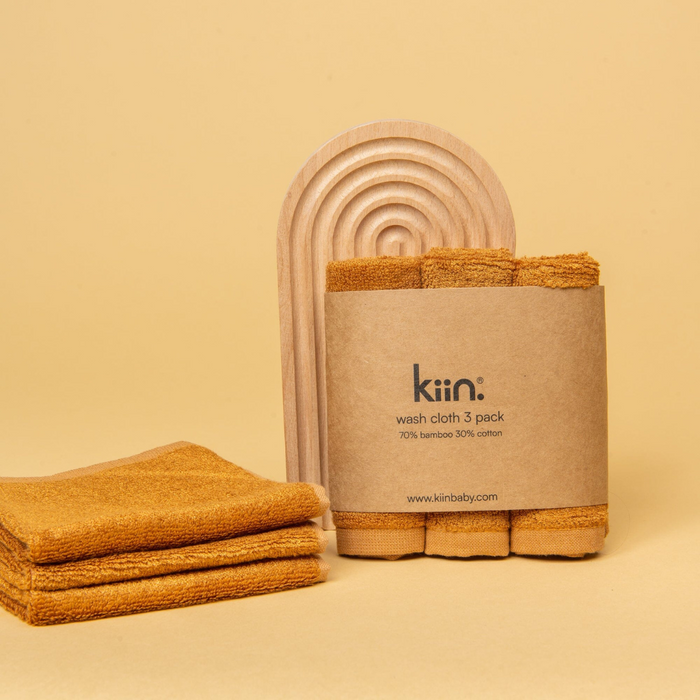 Go-For-Zero-Australia-Kiin-Baby-Australia-Wash-Cloths-3-Pack-Caramel