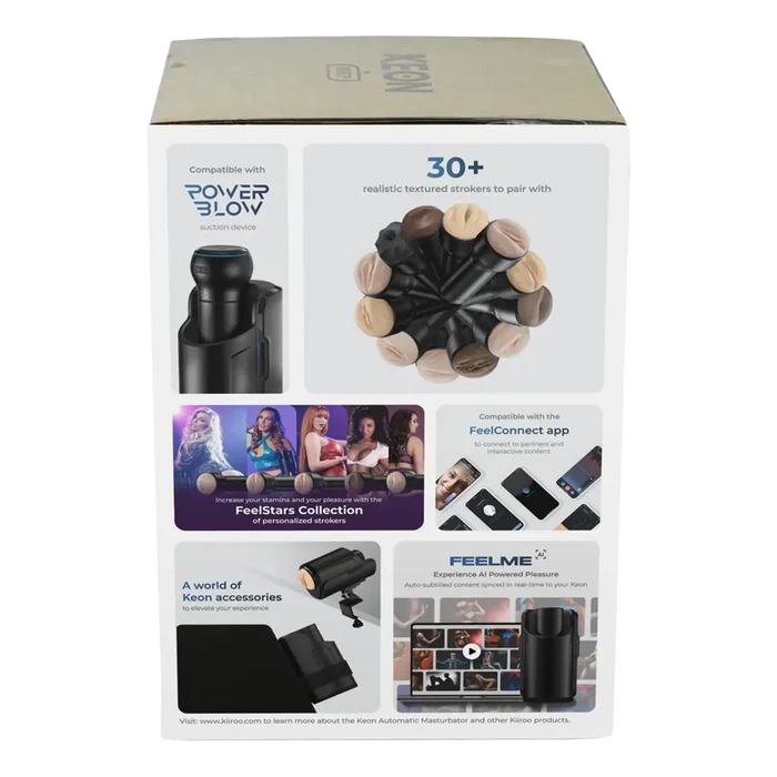 Kiiro Keon boks bakside med WiFi og Bluetooth, inkluderer Vibrator NIP