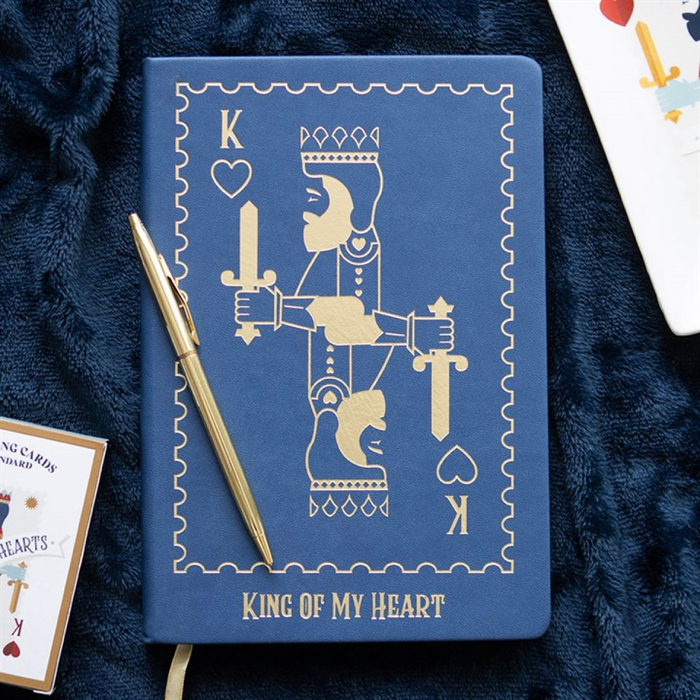 King of My Heart Playing Card A5 Notebook 🇬🇧