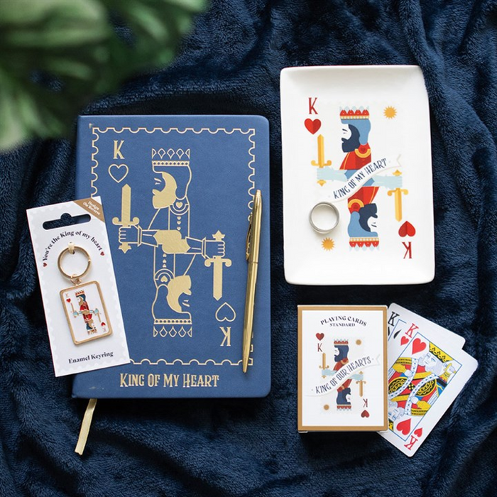 King of My Heart Playing Card A5 Notebook 🇬🇧