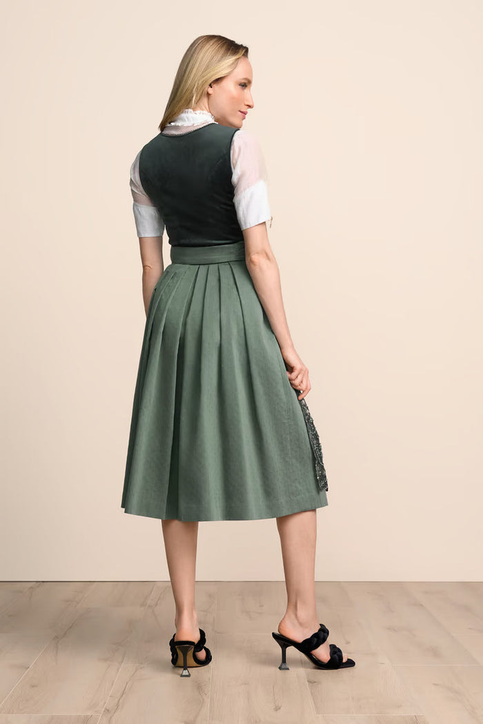 Kruger Long Dirndl 2pcs. 70cm "Elira" green
