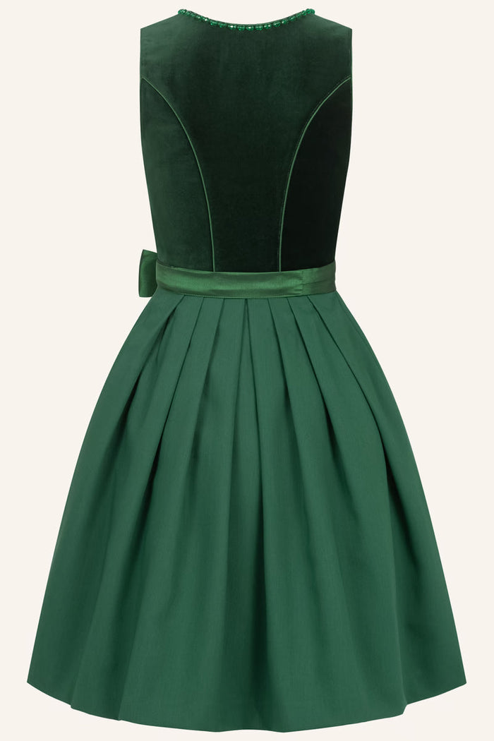 Kruger Midi Dirndl 2pcs. 60cm "Eryndra" green