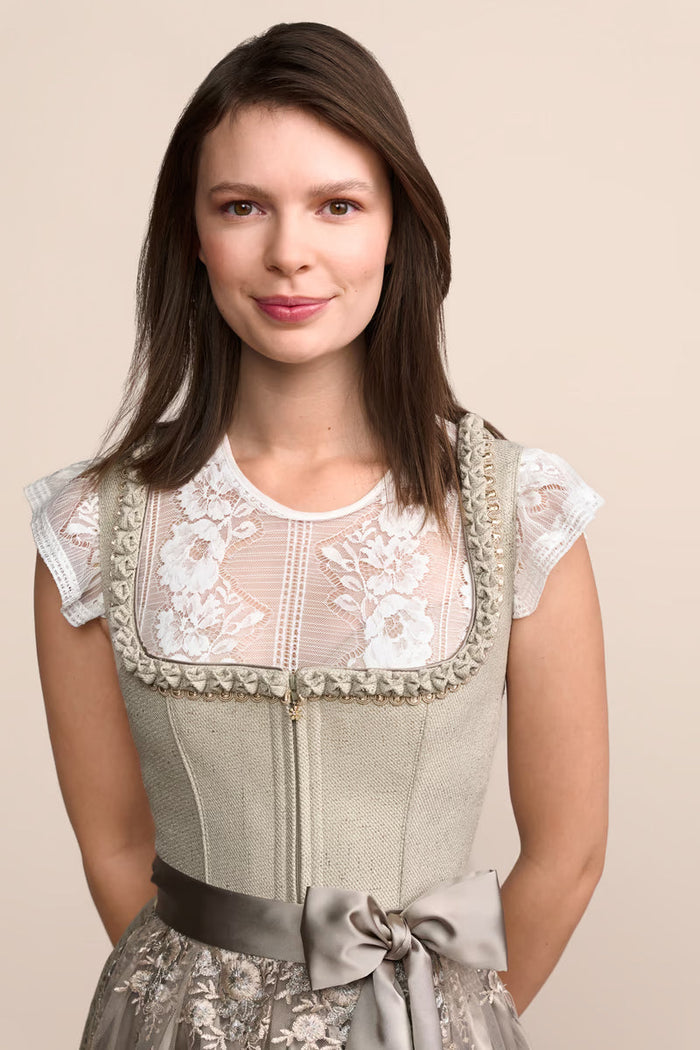 Kruger midi Dirndl 2pcs. 60cm "Hellin" green