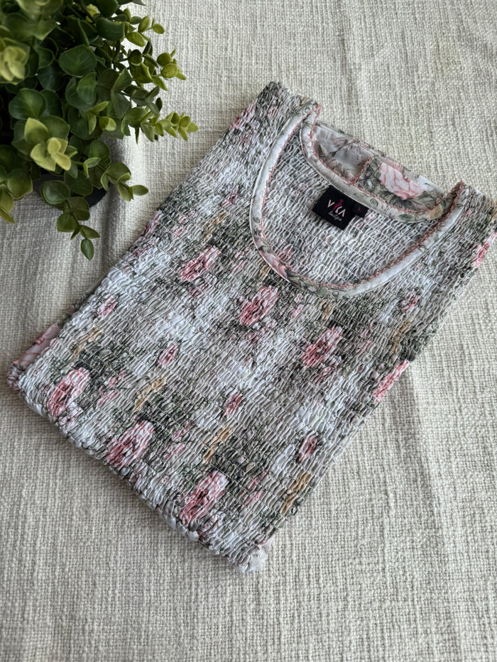 L size smocking pc nighty