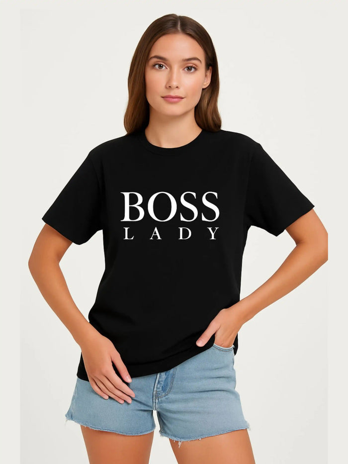 Ladies Boss Lady Oversized T Shirt 🇬🇧