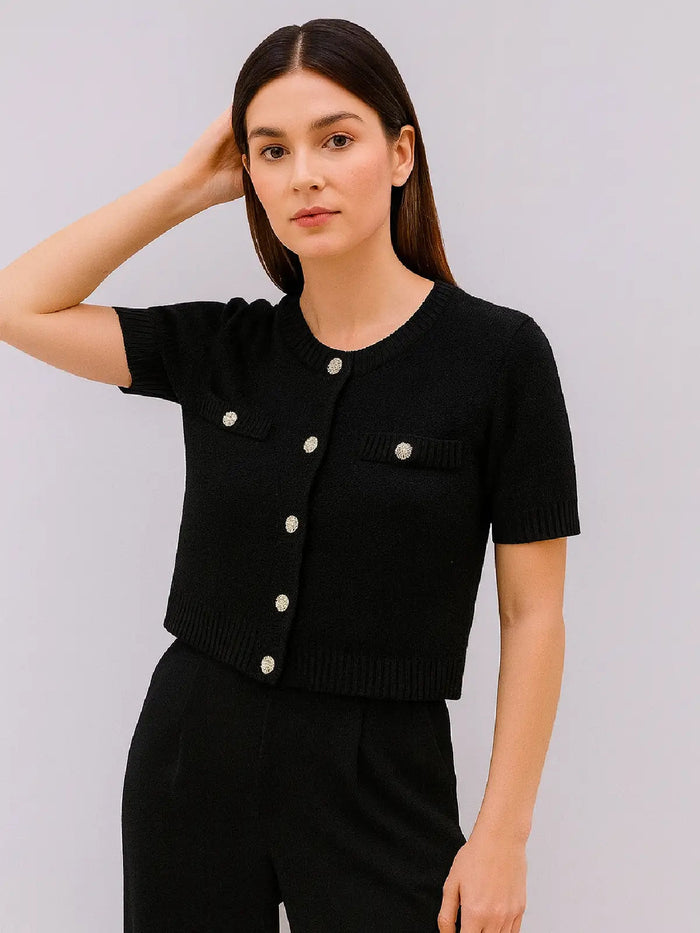 Ladies Short Sleeve Button Cardigan 🇬🇧