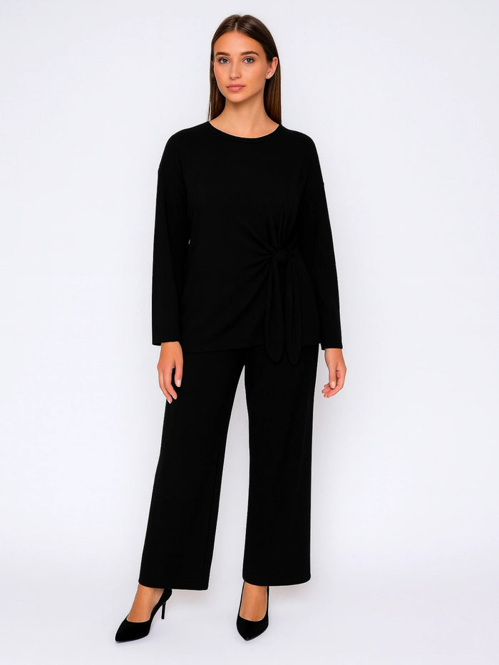 Ladies Side Tie Top and Trouser Set 🇬🇧