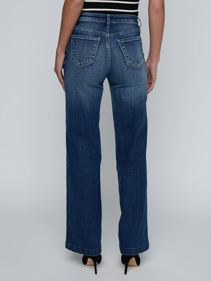 L'Agence Scottie Wide Leg Jean in Gladstone