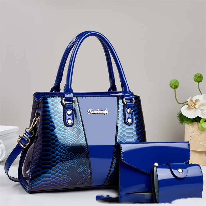 Large-capacity Shouldercrossbody Bag With A Snakeskin Pattern Tote Handbag 🇨🇳