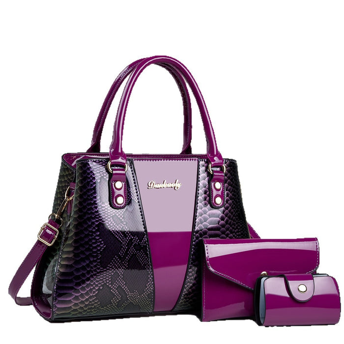 Large-capacity Shouldercrossbody Bag With A Snakeskin Pattern Tote Handbag 🇨🇳