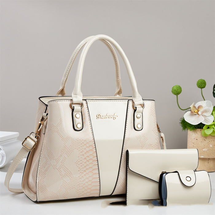 Large-capacity Shouldercrossbody Bag With A Snakeskin Pattern Tote Handbag 🇨🇳