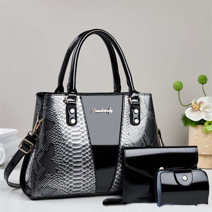 Large-capacity Shouldercrossbody Bag With A Snakeskin Pattern Tote Handbag 🇨🇳