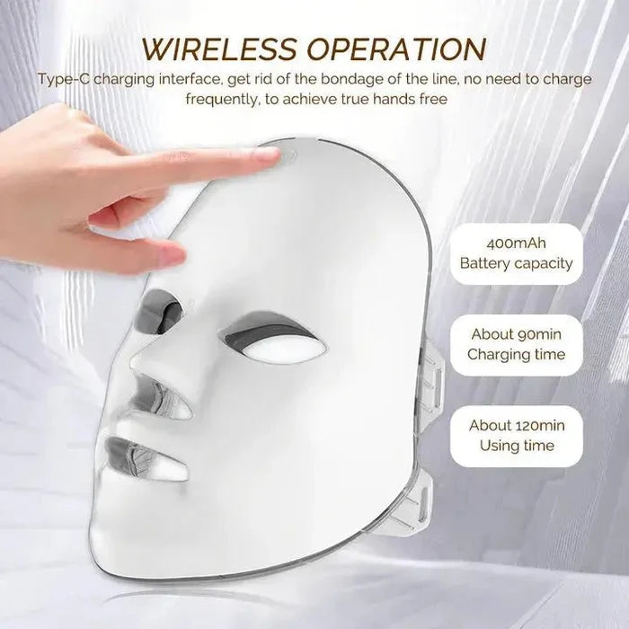 Fernglow 7-Color LED Light Therapy Mask