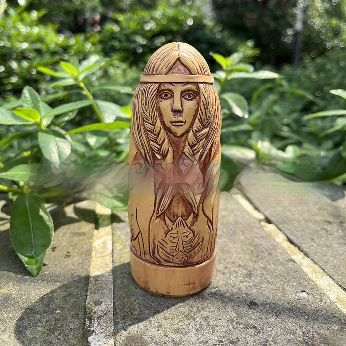 Leisure Nordic Viking God Wooden Statue 🇨🇳