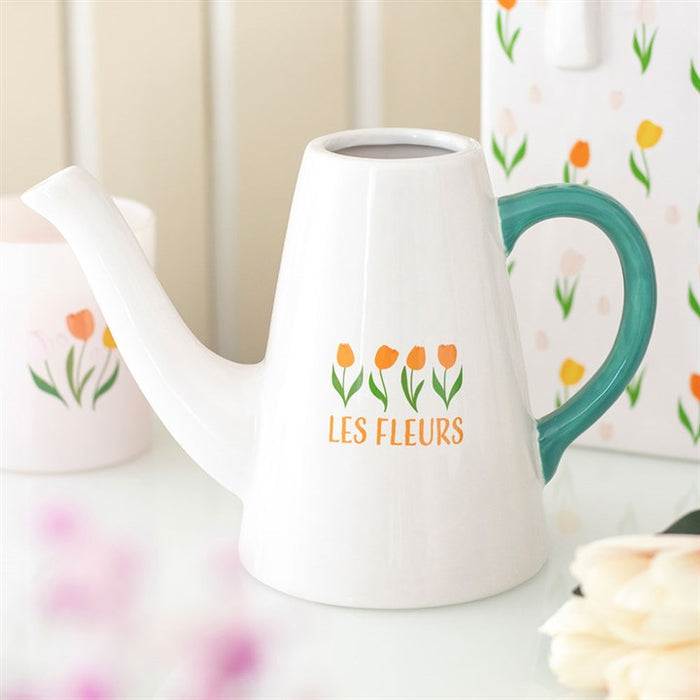 Les Fleurs Tulip Ceramic Watering Can 🇬🇧
