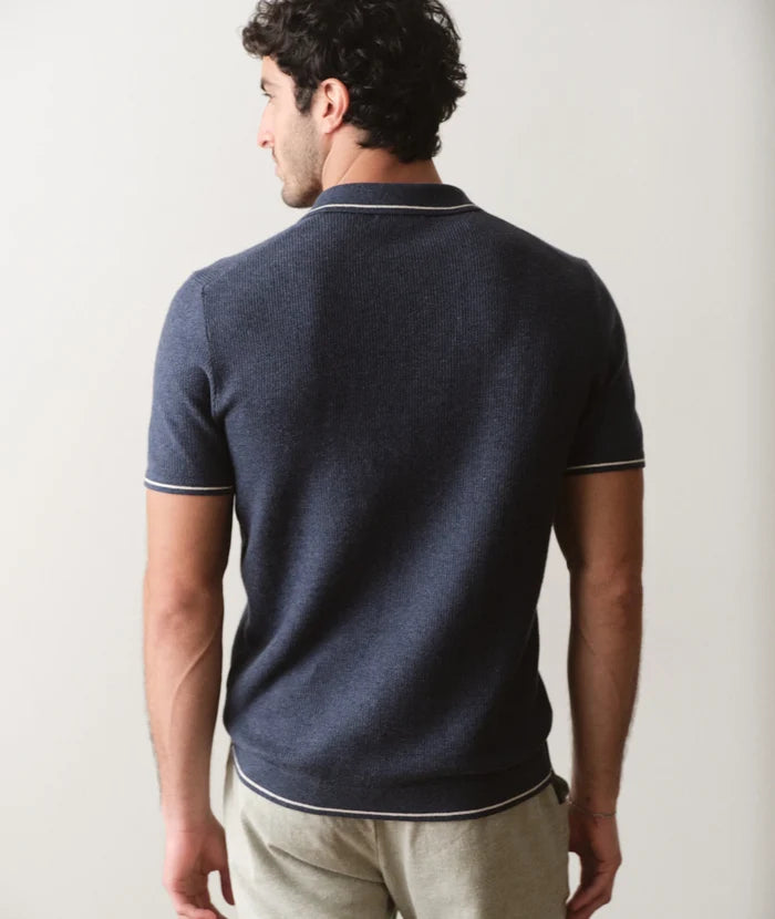 Liam Sweater Polo Dark Indigo
