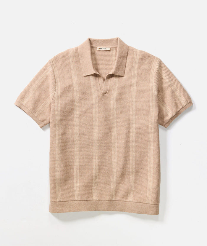 Liam Sweater Polo Driftwood Stripe