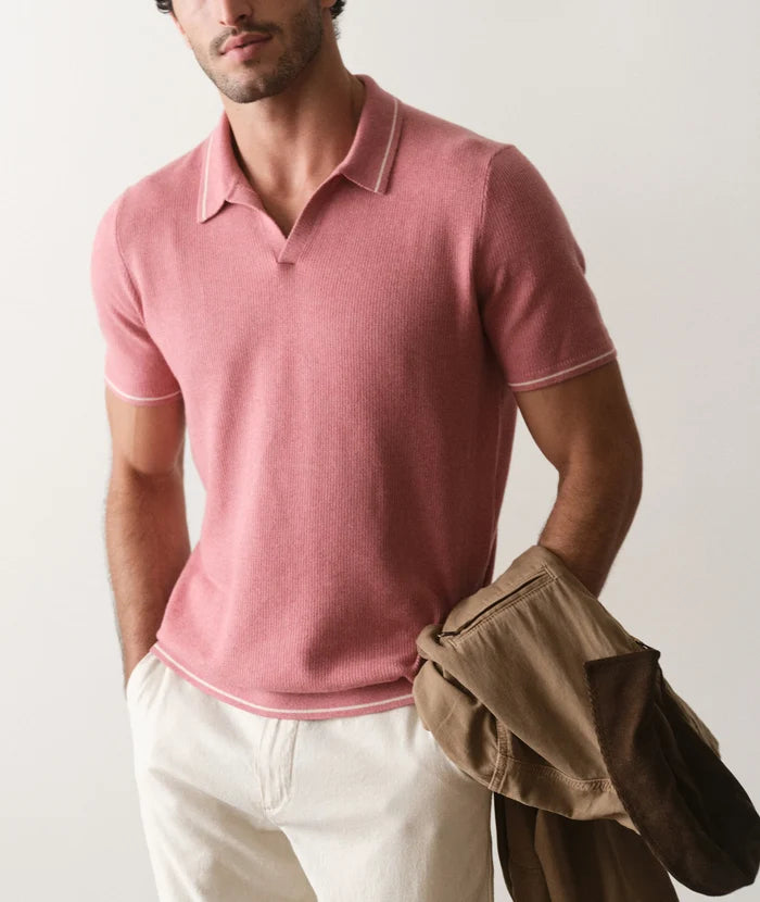 Liam Sweater Polo Withered Rose