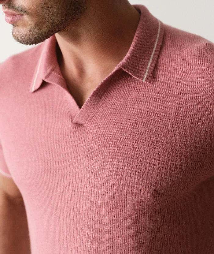 Liam Sweater Polo Withered Rose