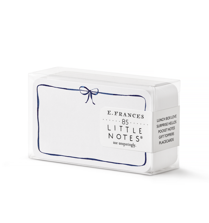 Little Notes®-Navy Bow Boxed Set of 85 Mini Notes
