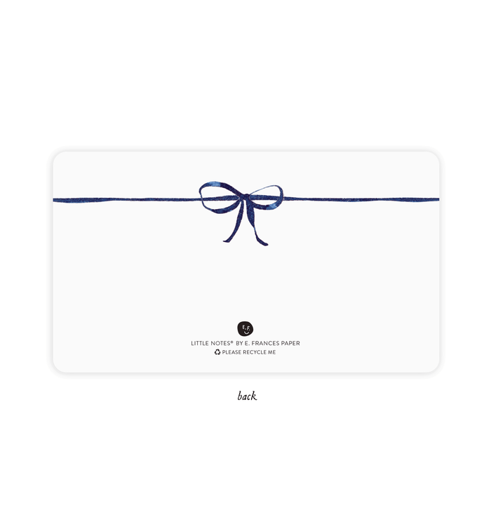 Little Notes®-Navy Bow Boxed Set of 85 Mini Notes