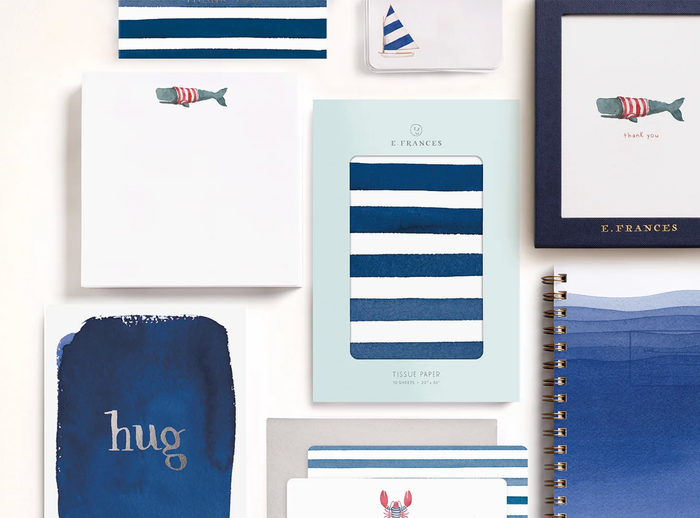 Little Notes®-Navy Bow Boxed Set of 85 Mini Notes
