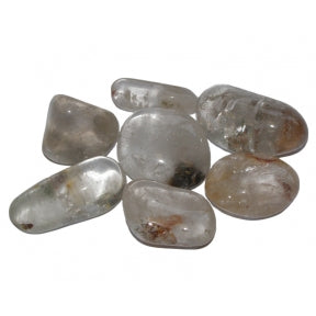 Earthstore® Lodolite - Tumblestone QUARTZ with Inclusions (AA Grade aka Phantom or Golden Quartz)