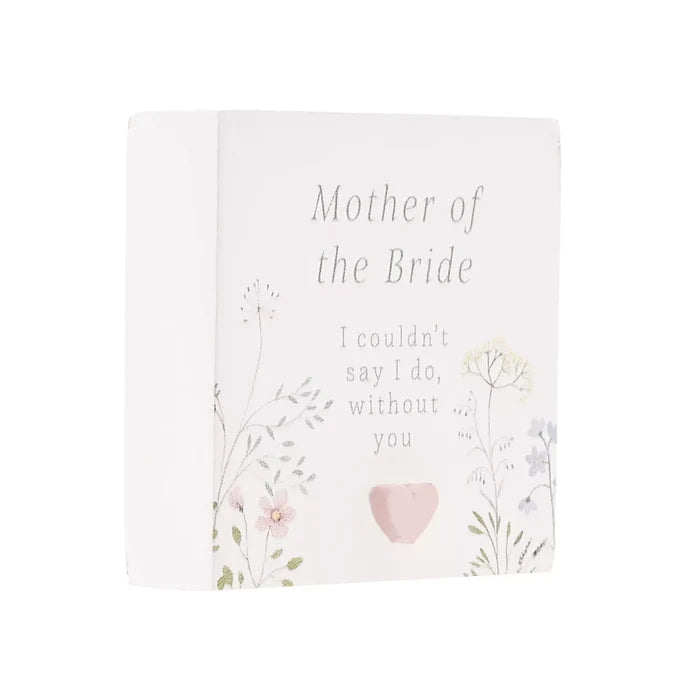 Love Story Plaque Mother Of The Bride 5x5cm 🇬🇧
