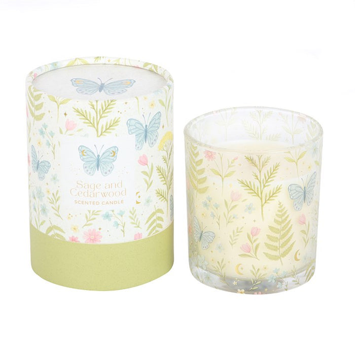 Luna Bloom Butterfly Sage and Cedarwood Candle 🇬🇧