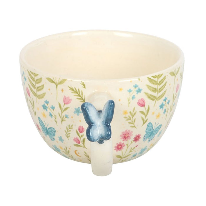 Luna Bloom Floral Print Mug with Butterfly 🇬🇧