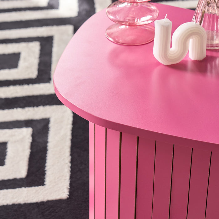 Madison Ribbed Side Table - Hot Pink 🇬🇧
