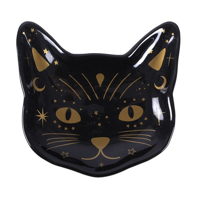 Magick Black Cat Face Trinket Dish 🇬🇧