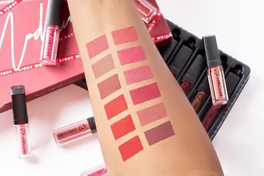 MAKEZMIA LIQUID LIPSTICK SET (12 Colors)