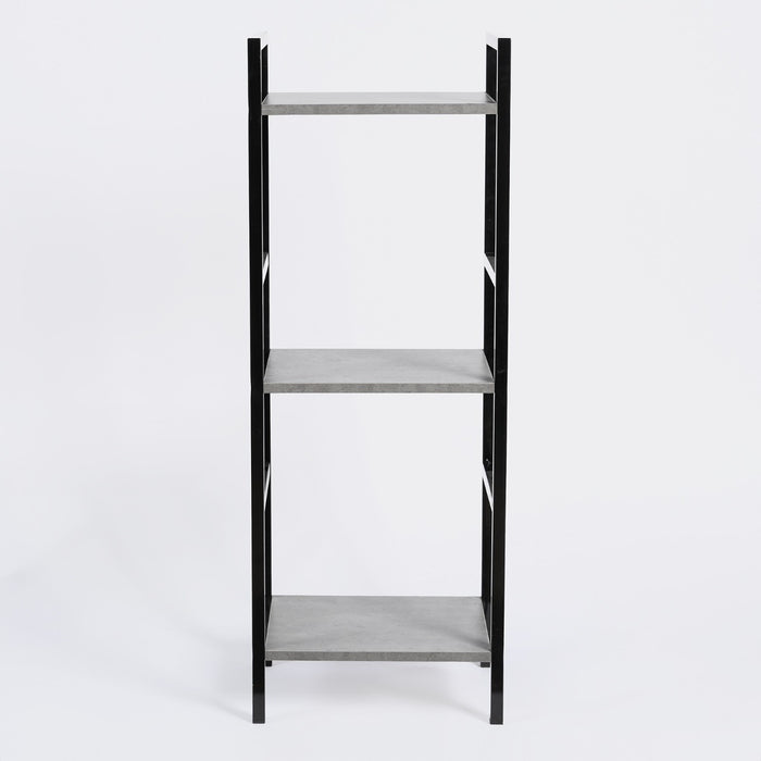 Manhattan 3-Tier Shelving Unit - Concrete Effect 🇬🇧