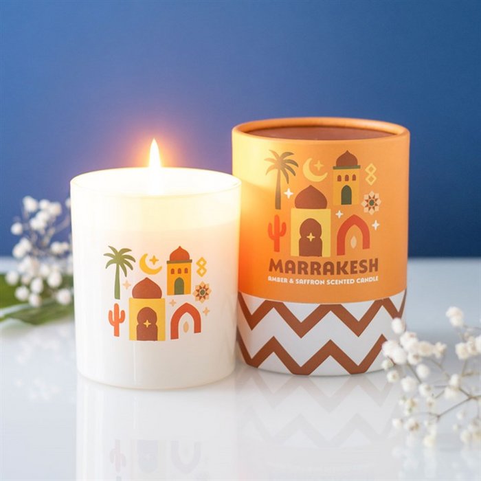 Marrakesh Amber & Saffron Scented Candle 🇬🇧